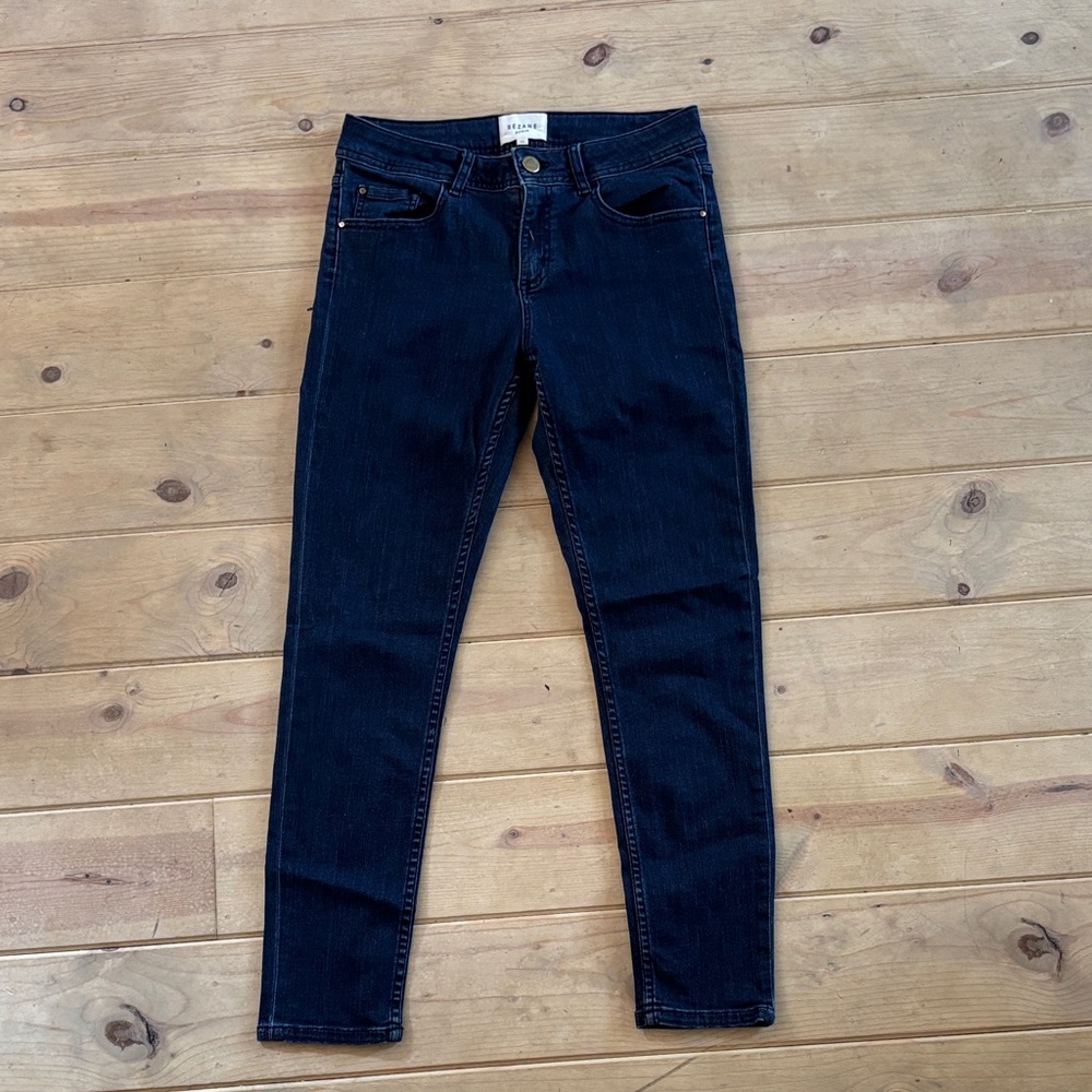 Sezane Dark Blue Women's Skinny Jeans